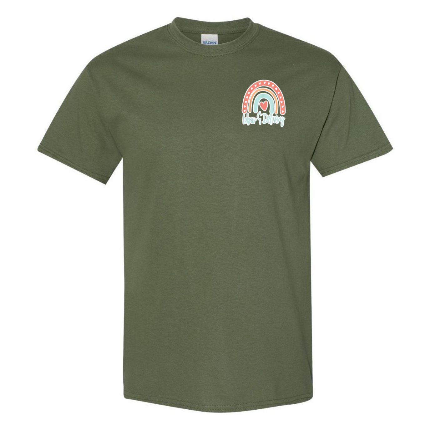 Labor & Delivery Rainbow Design T-Shirt