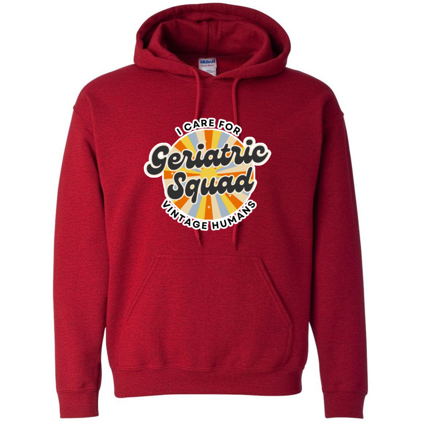 I Care For Vintage Humans Hooded Sweatshirt