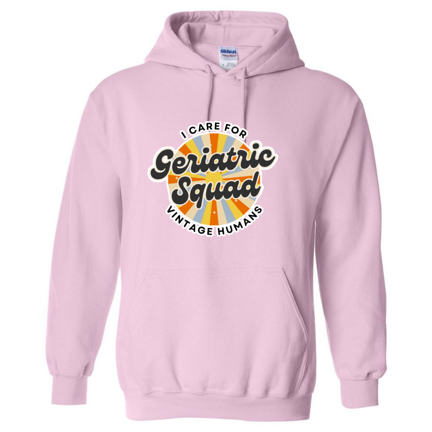 I Care For Vintage Humans Hooded Sweatshirt