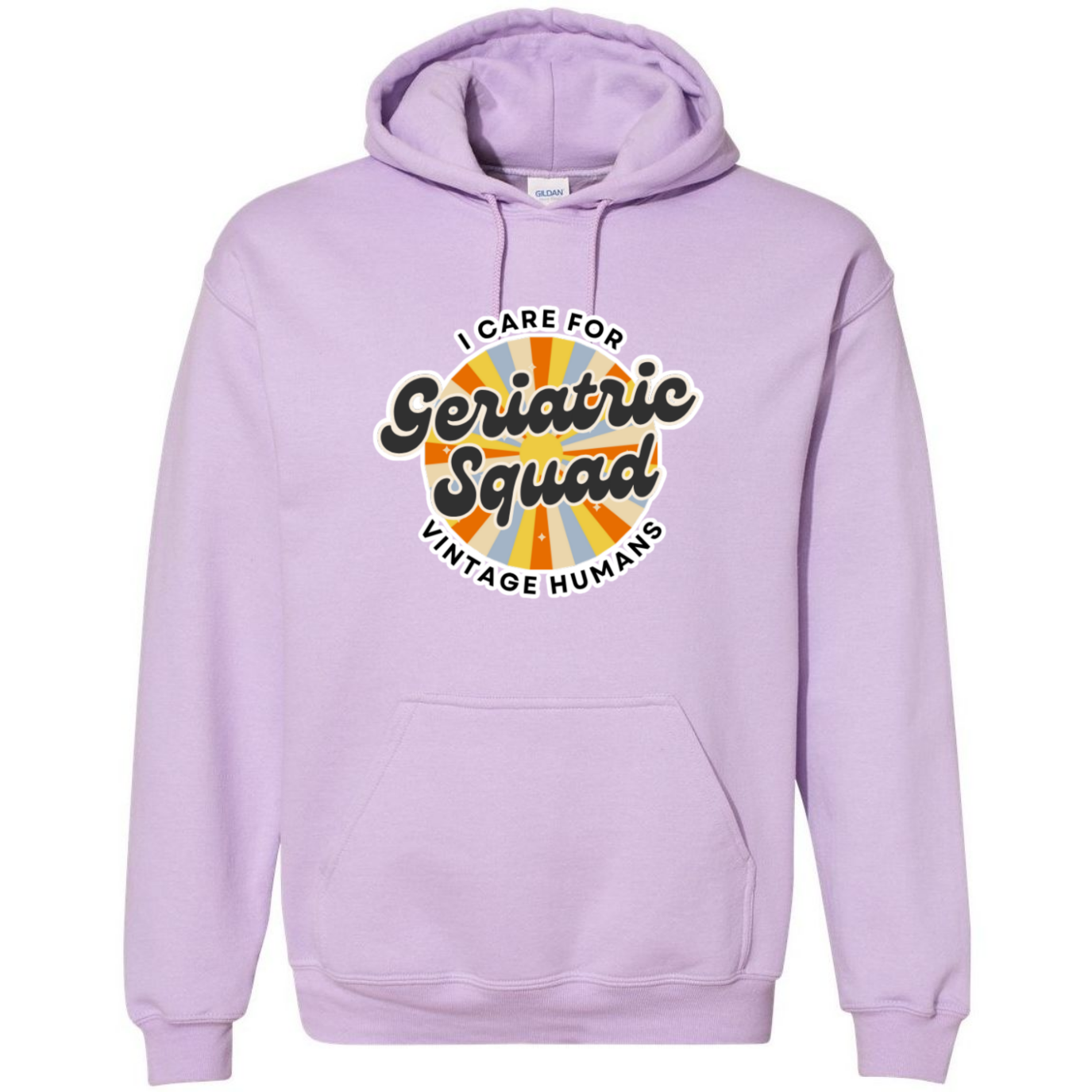 I Care For Vintage Humans Hooded Sweatshirt