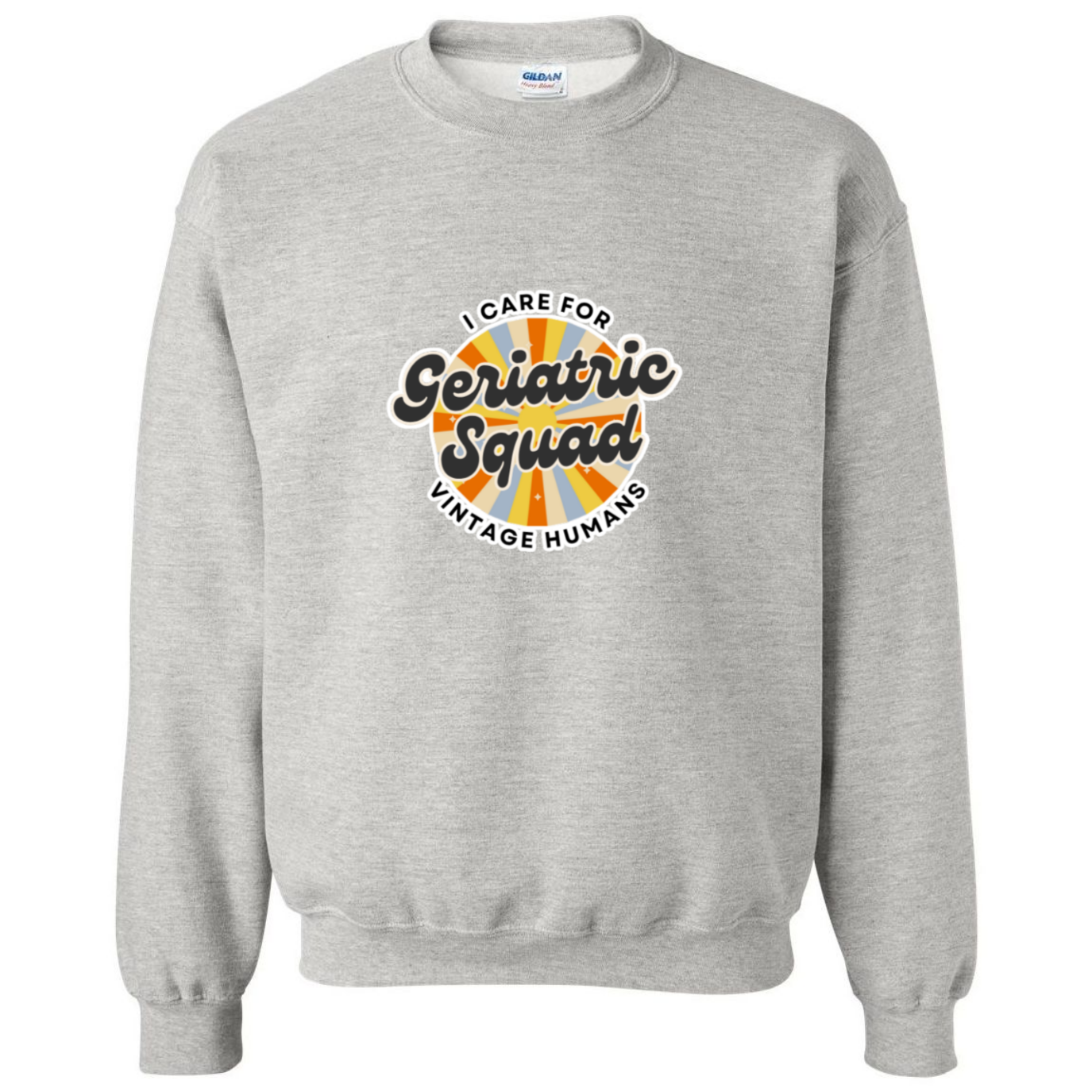 I Care For Vintage Humans Crewneck Sweatshirt