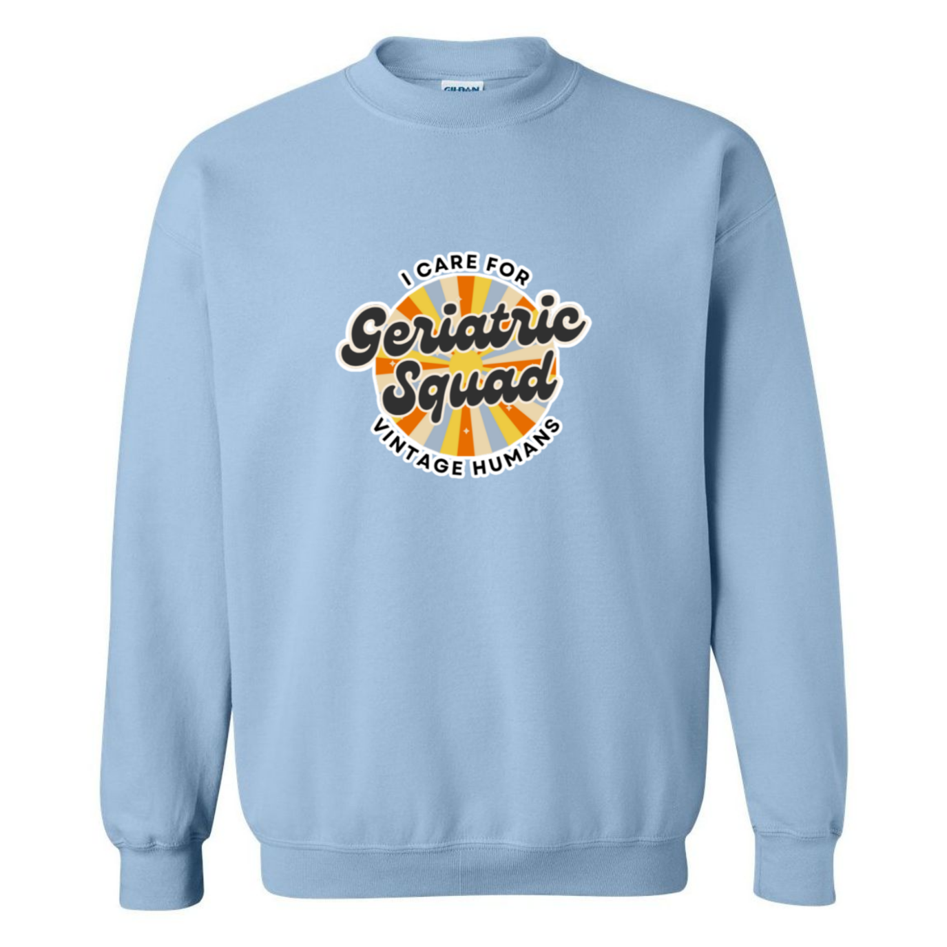 I Care For Vintage Humans Crewneck Sweatshirt