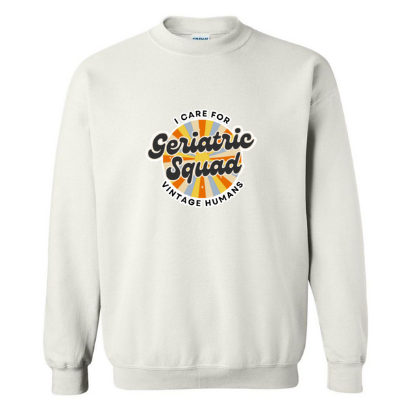 I Care For Vintage Humans Crewneck Sweatshirt