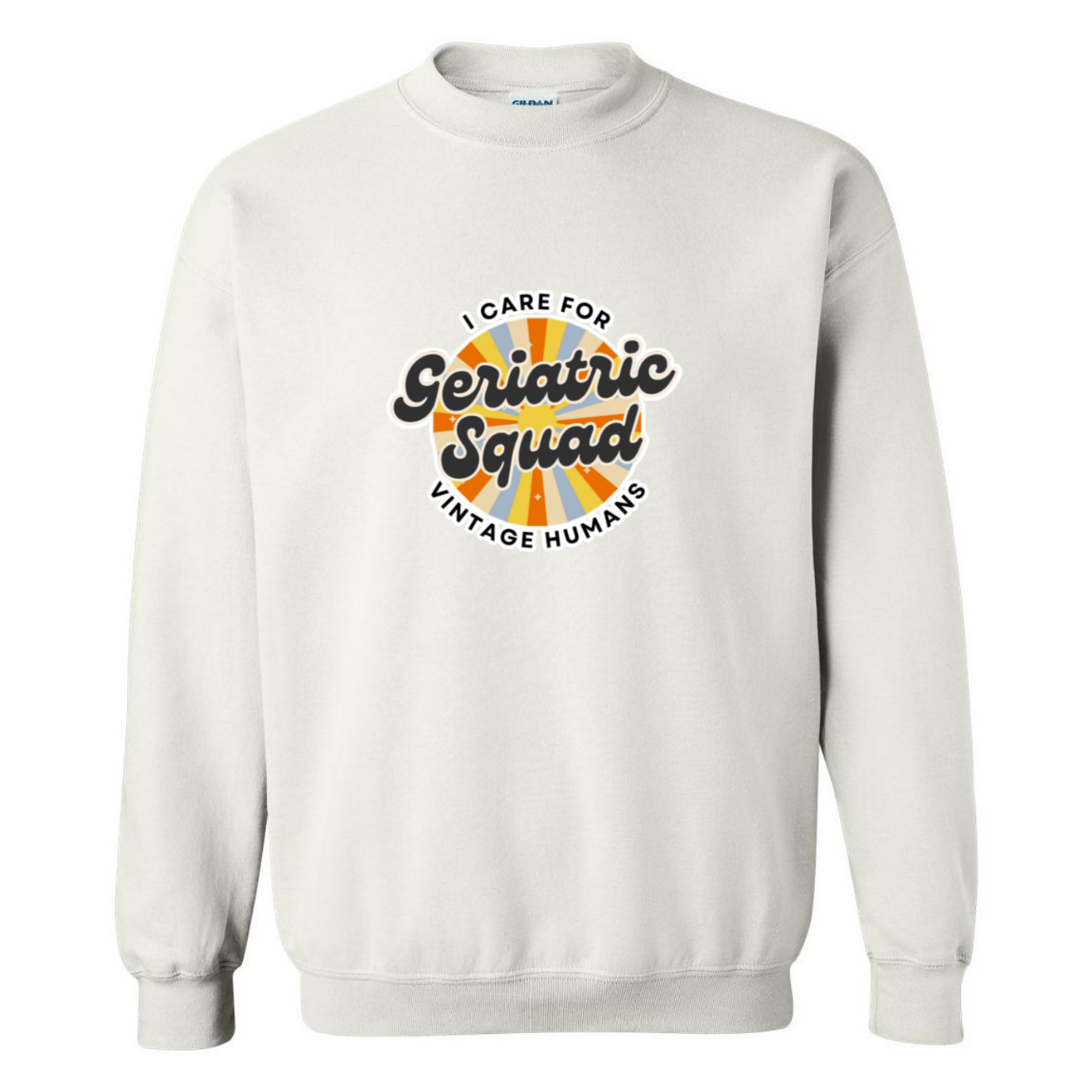 I Care For Vintage Humans Crewneck Sweatshirt