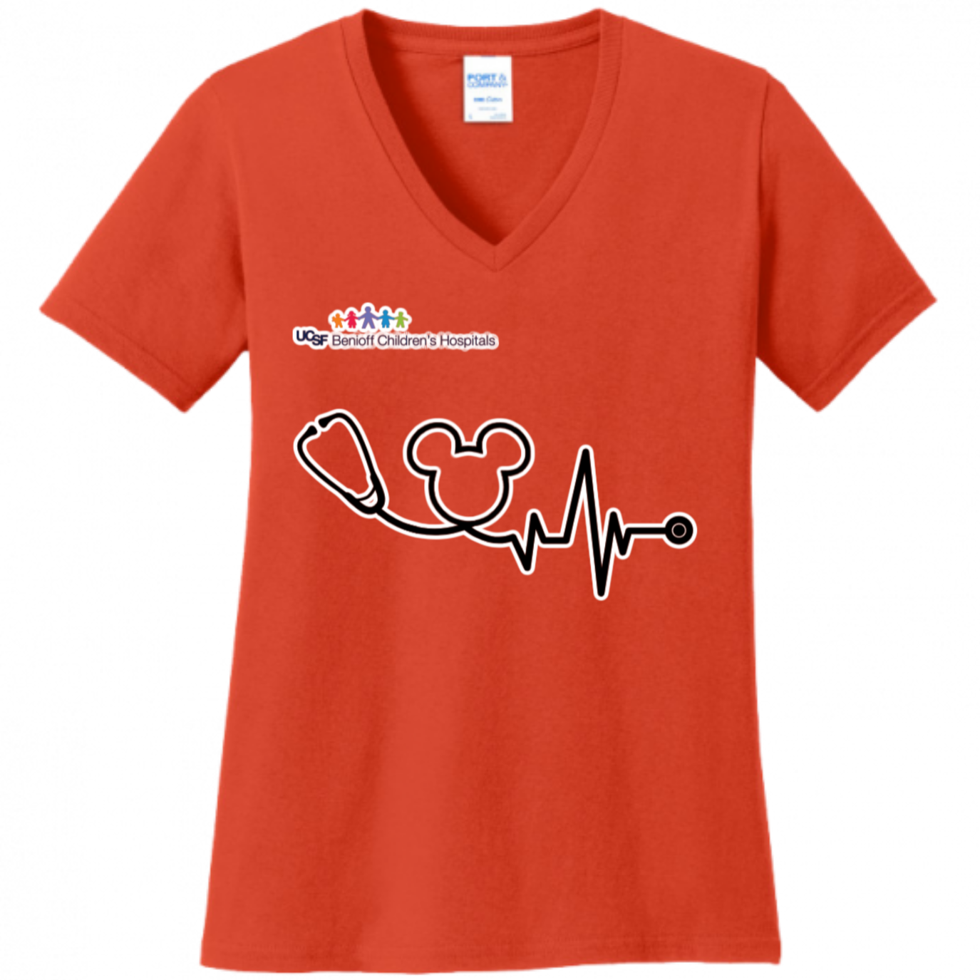 UCSF Disney Logo Stethoscope Women's Shirt