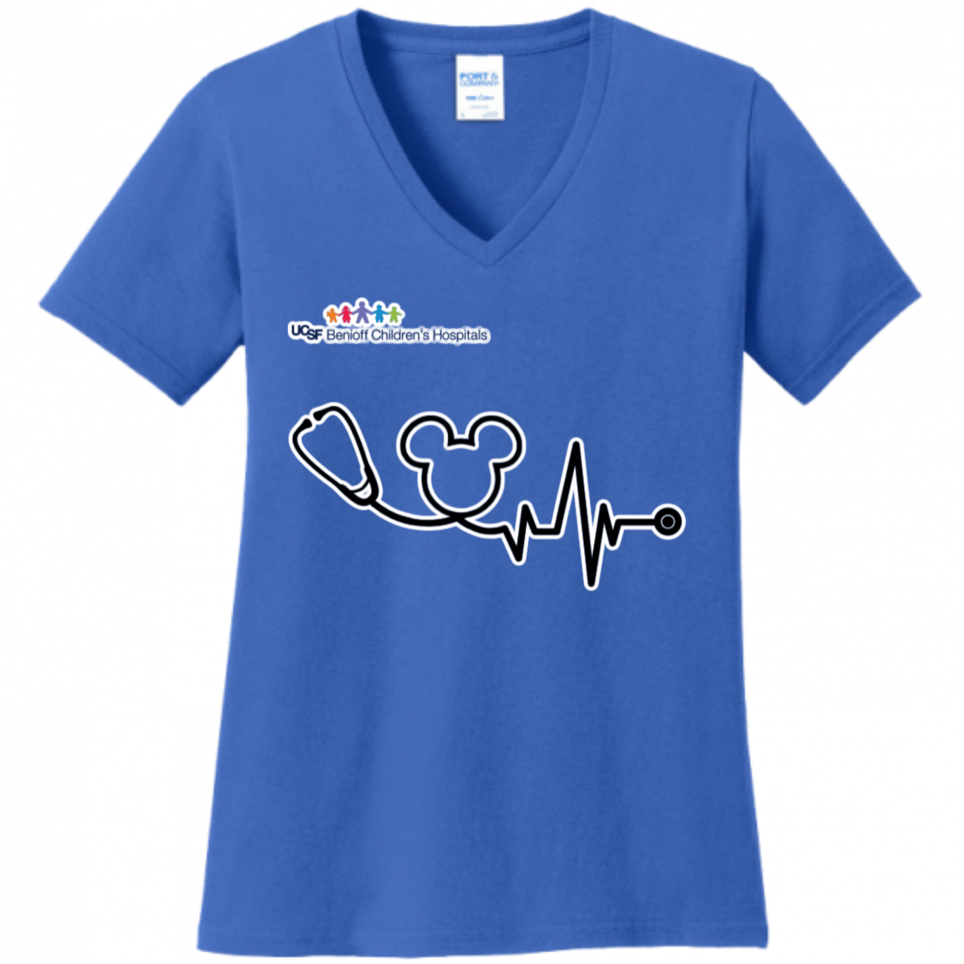 UCSF Disney Logo Stethoscope Women's Shirt