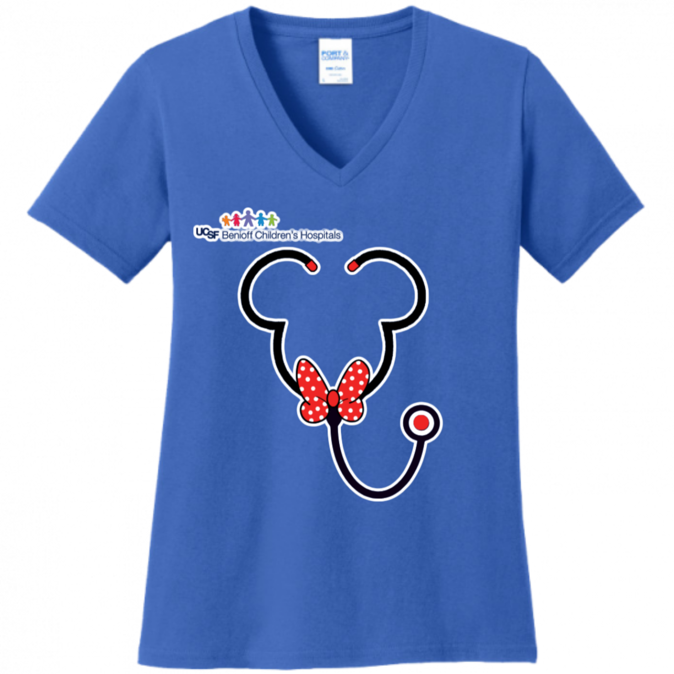 UCSF Minnie Mouse Stethoscope Women's Shirt