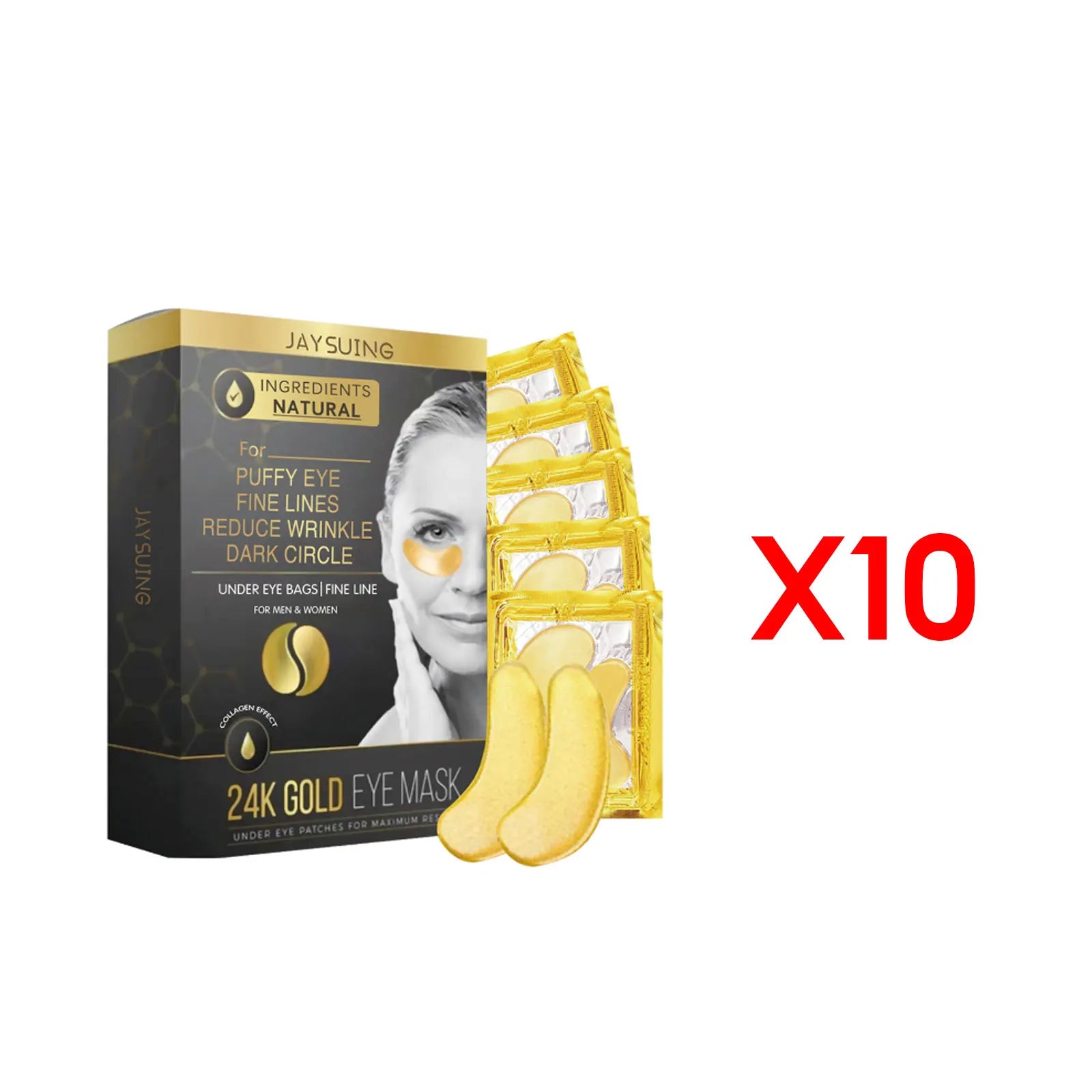 24K Gold Eye Mask – Reduce Puffiness & Dark Circles