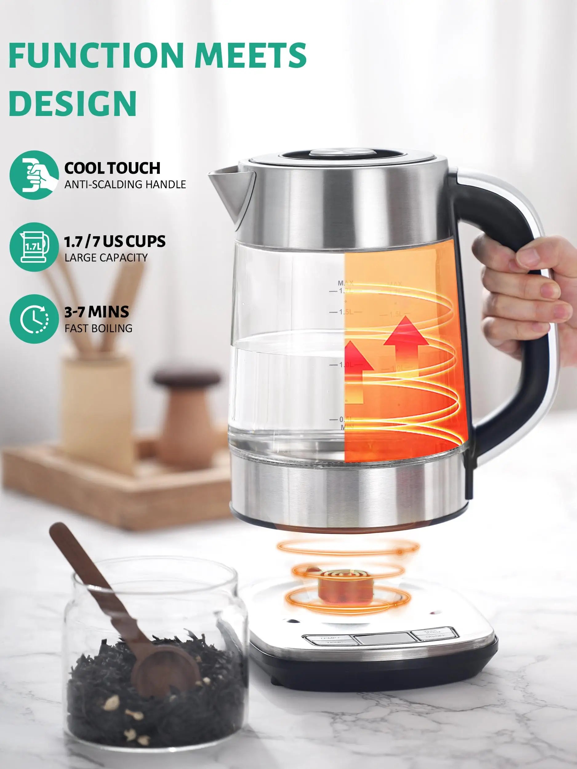 CACHOO Electric Kettle with Temperature Control