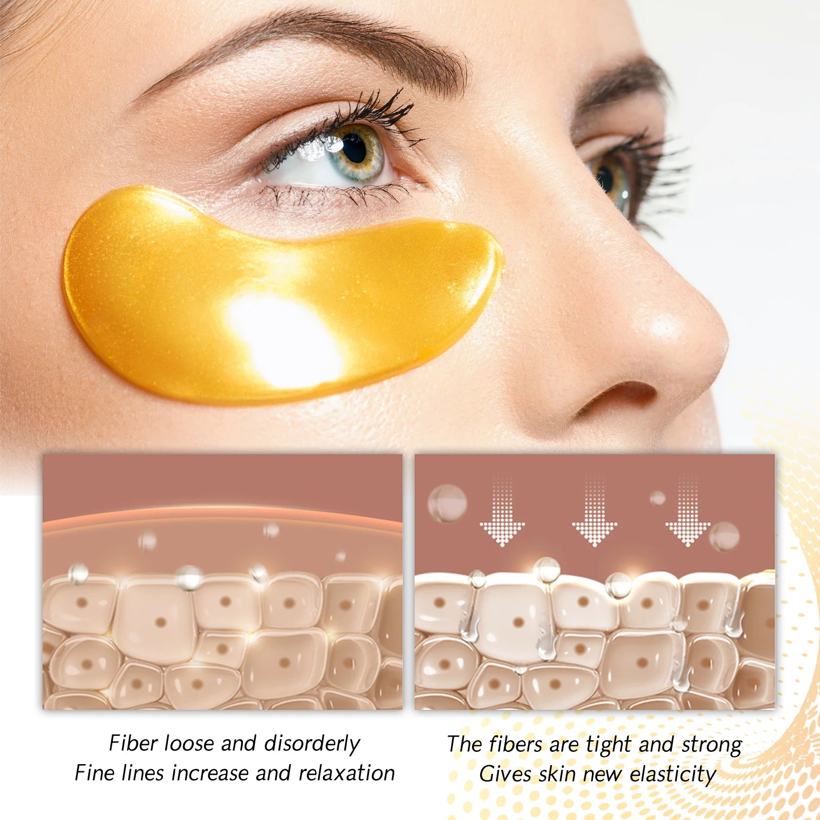24K Gold Eye Mask – Reduce Puffiness & Dark Circles
