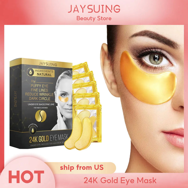 24K Gold Eye Mask – Reduce Puffiness & Dark Circles