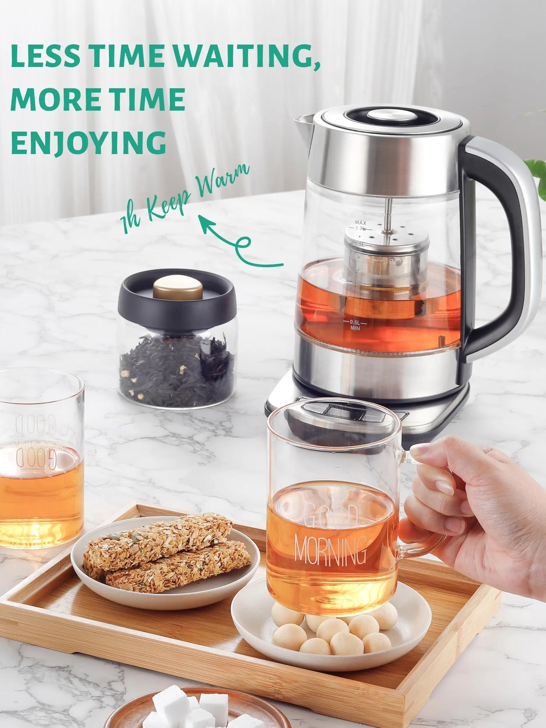 CACHOO Electric Kettle with Temperature Control