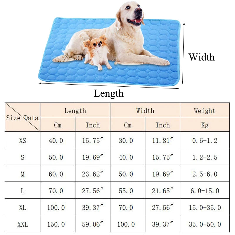 Summer Pet Cooling Mat for Dogs