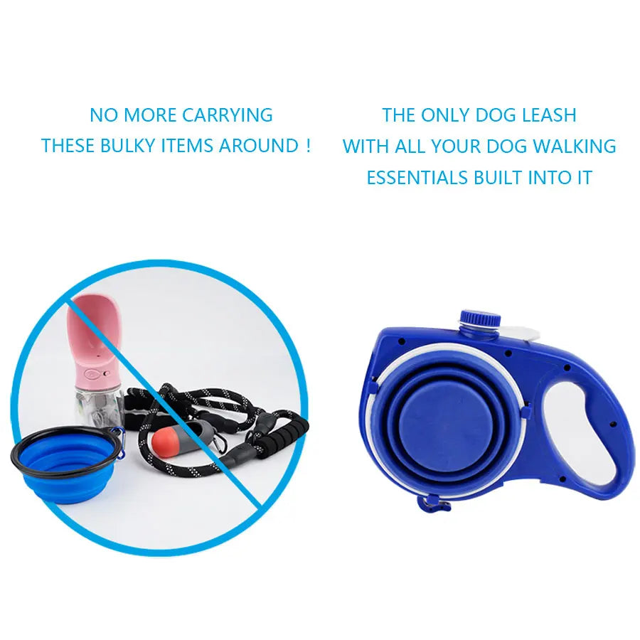 4-in-1 Retractable Dog Leash