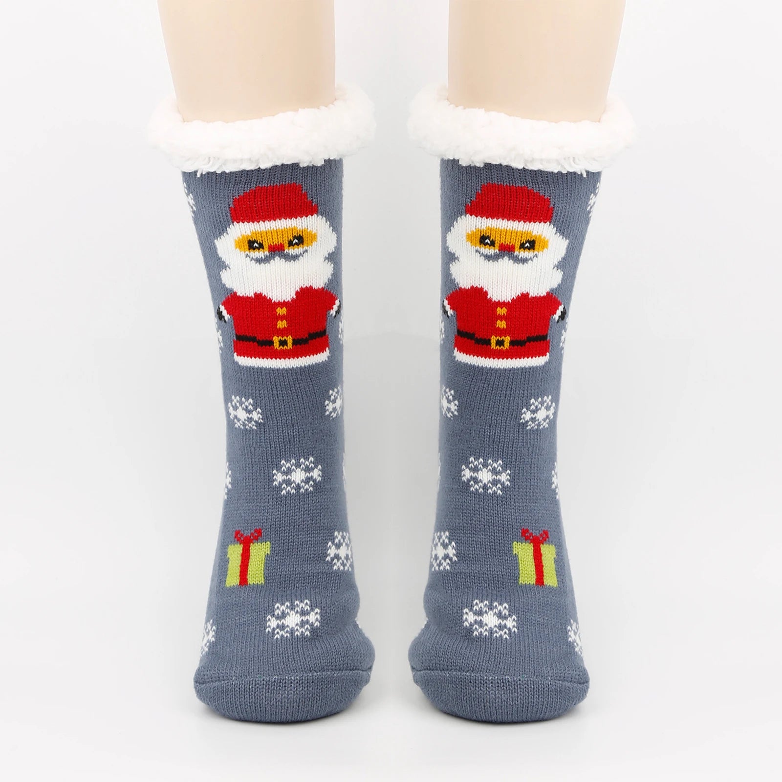 Women'S Christmas Socks Floor Socks Snow Boots Thickened Fleece Home Sleep Socks Carpet Sock Covers Winter Warm Socks Women