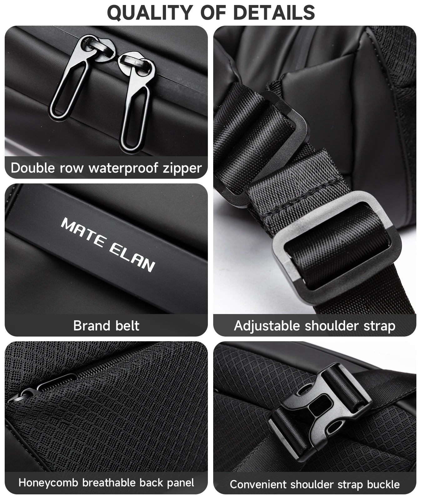 Waterproof Chest Crossbody Bag
