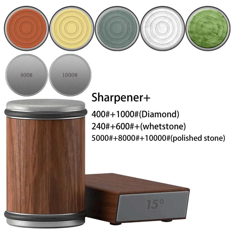 Rolling Knife Sharpener with Magnetic Holder