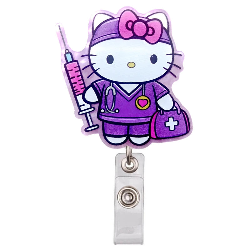 MINISO Kitty Cats Badge Reels
