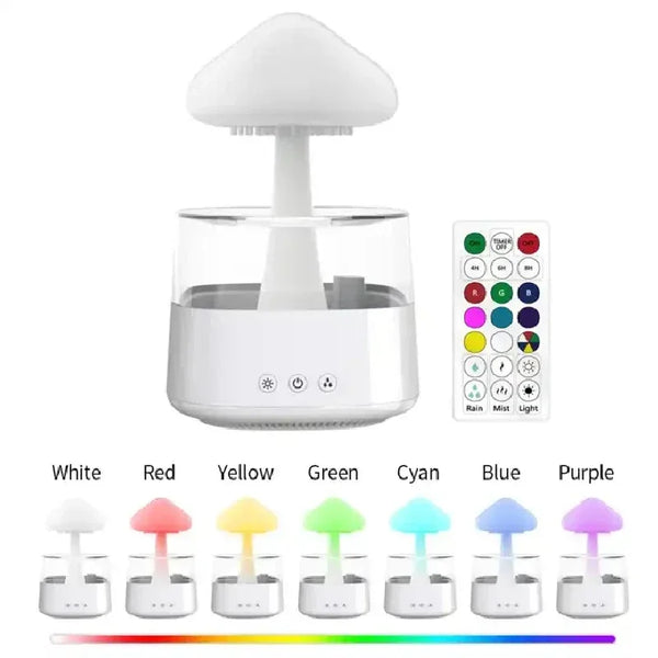 Cloud & Raindrop LED Aromatherapy Humidifier