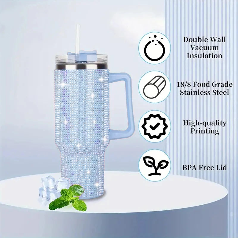 Sparkling Studded 40oz Insulated Tumbler