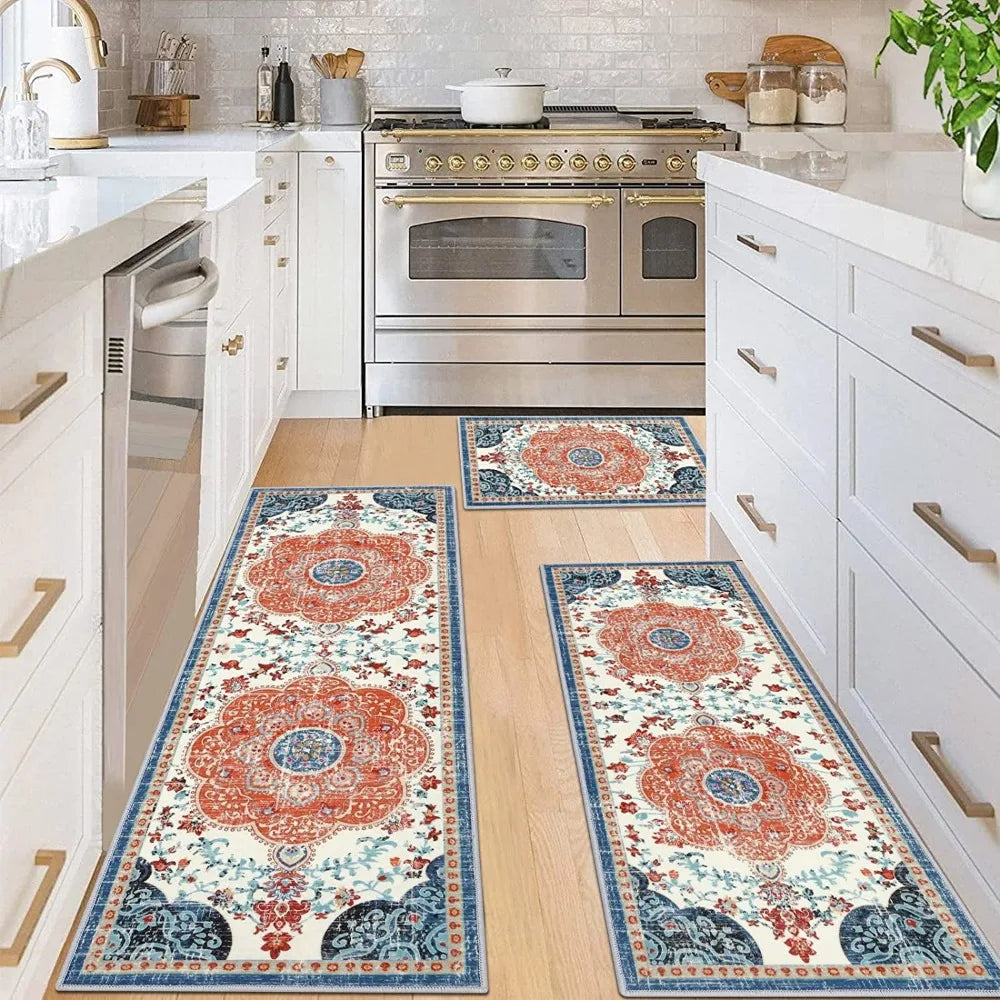 Piece Washable Kitchen Rug Set