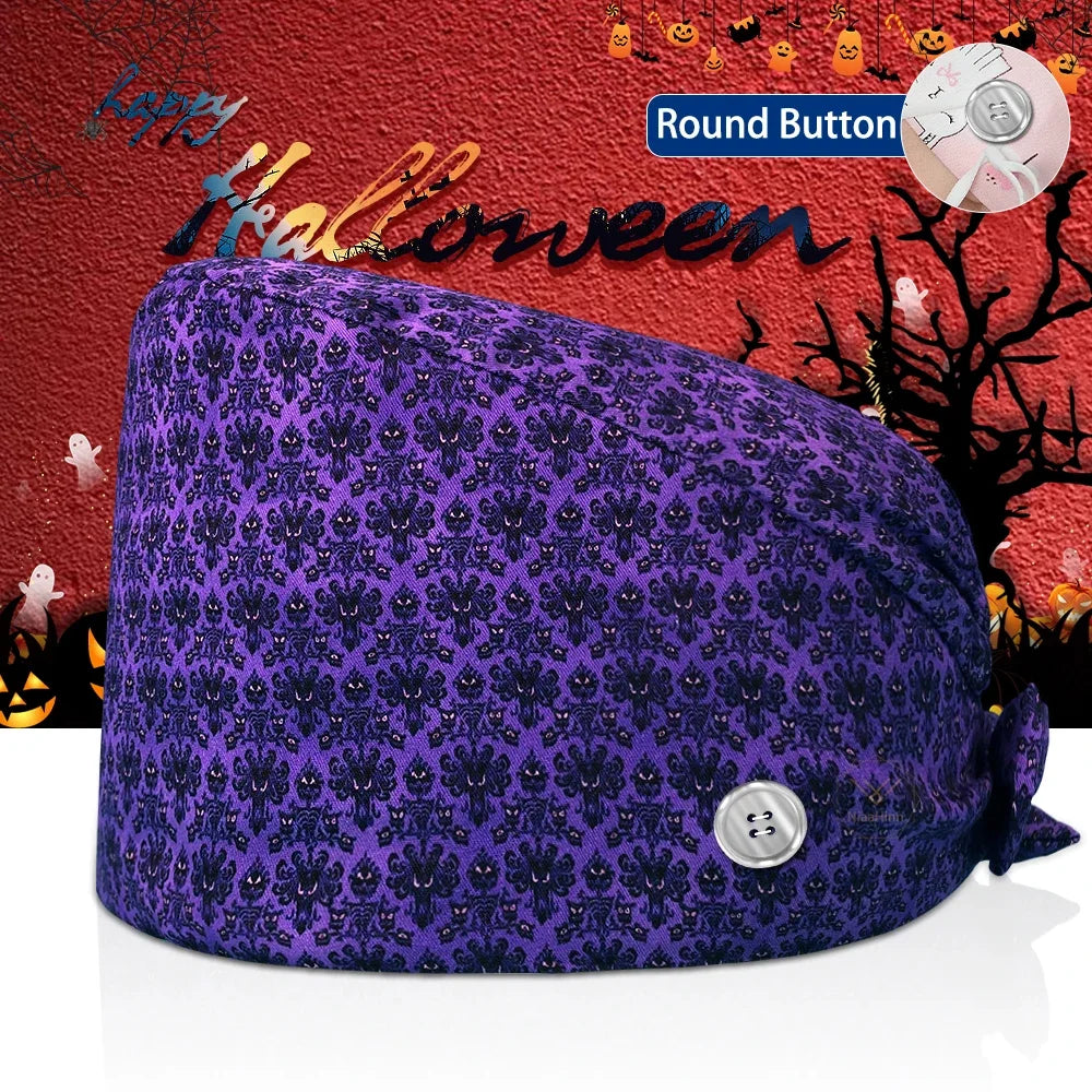 Surgical Skull Printing Scrub Hat