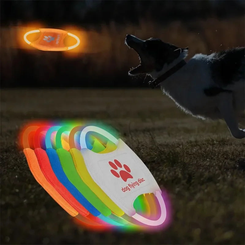 LED Dog Flying Disc Toy