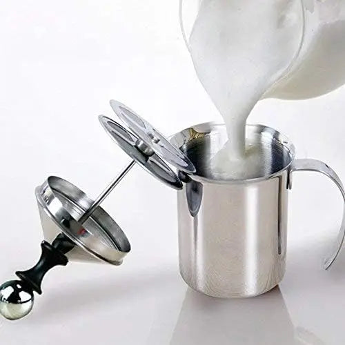 Manual Milk Frother, 400ml/14oz