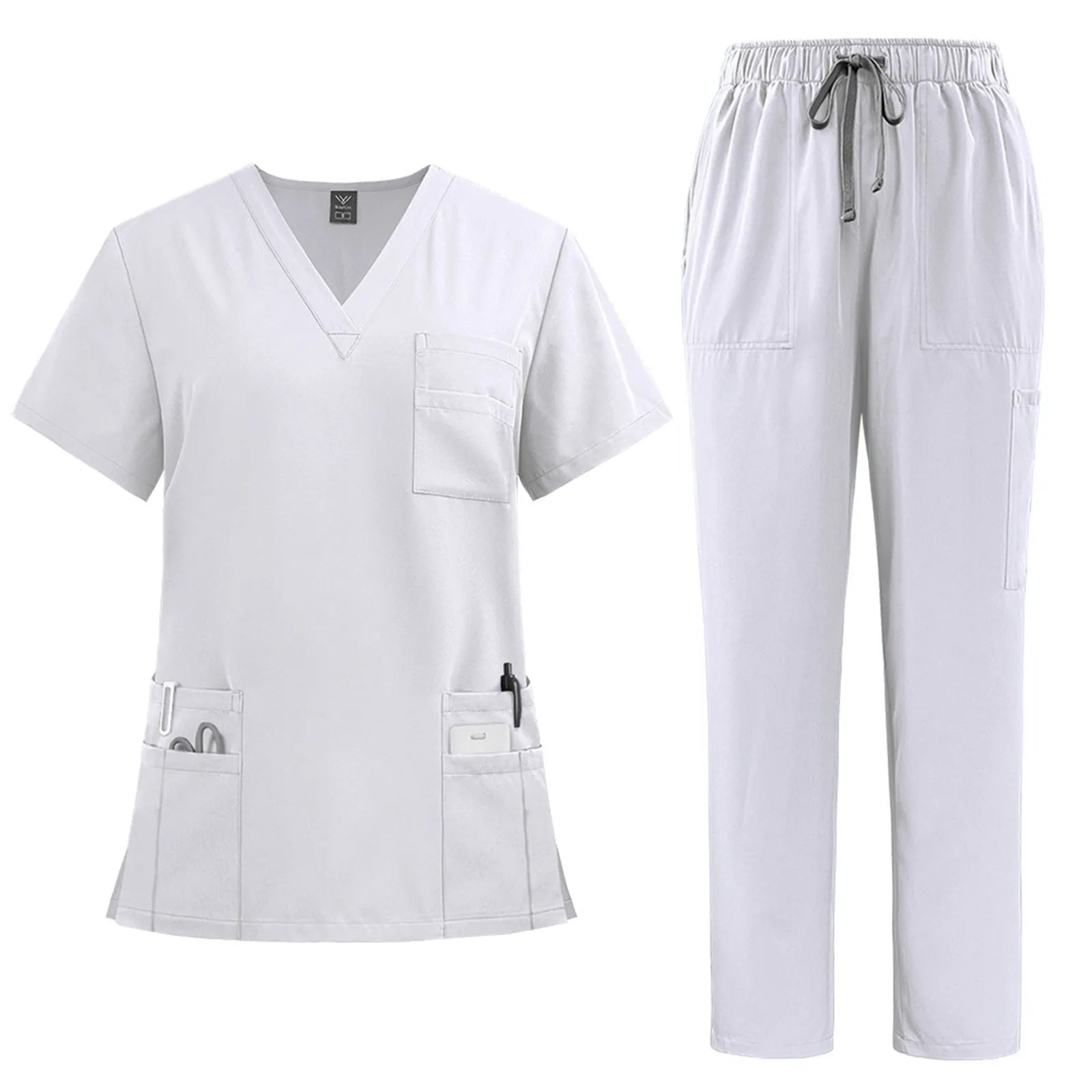 2 Piece Medical Nurse Uniform Workwear Medical Scrubs Set