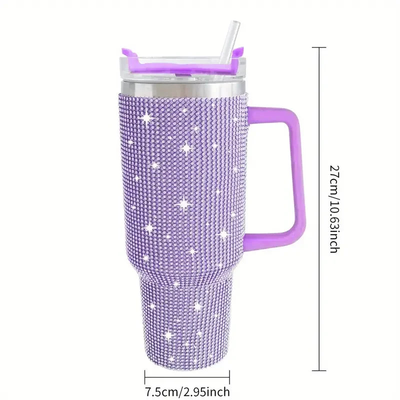 Sparkling Studded 40oz Insulated Tumbler