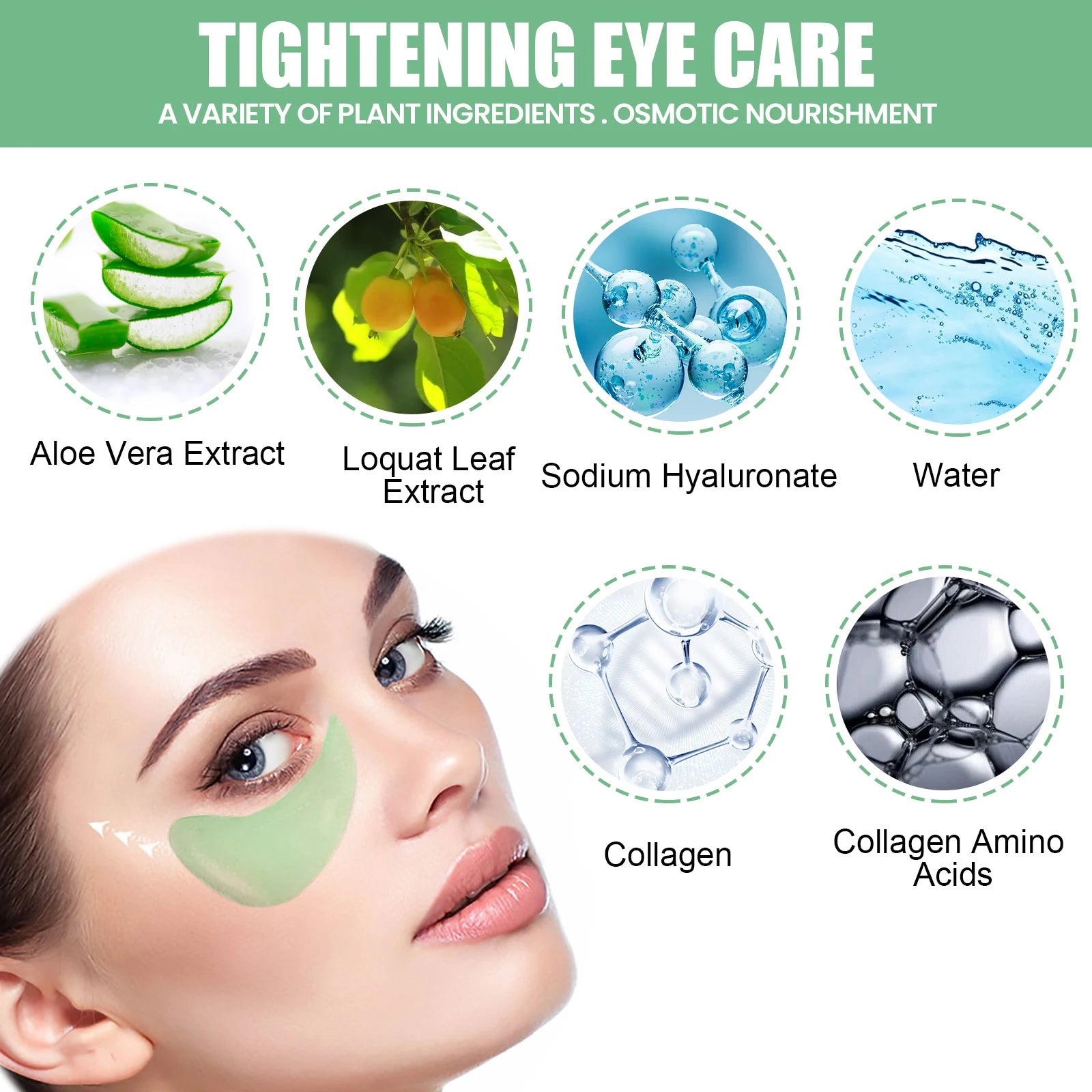 Aloe Vera Collagen Eye Masks