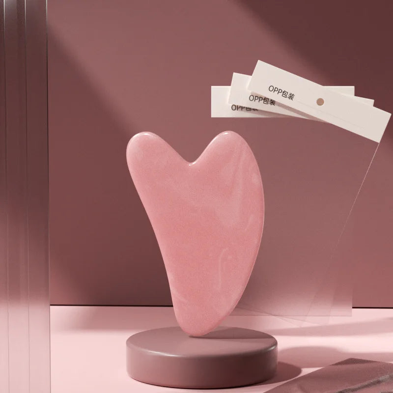 2PCS Resin Gua Sha & Face Roller Set – Anti-Aging Facial Massager