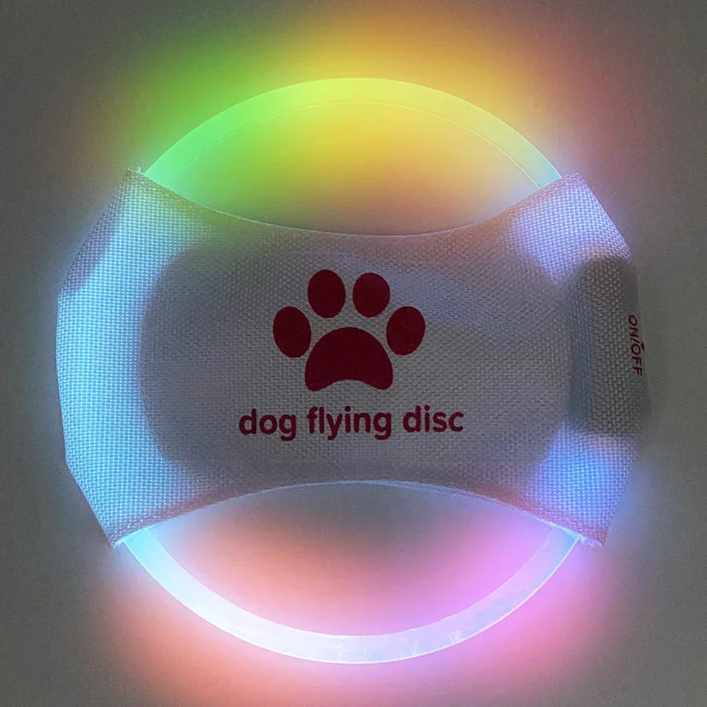 LED Dog Flying Disc Toy