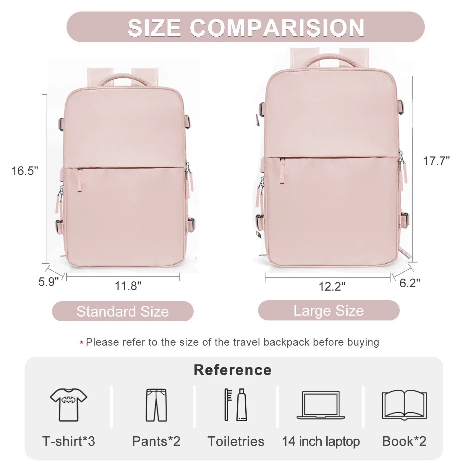 Large Travel Backpack for Women