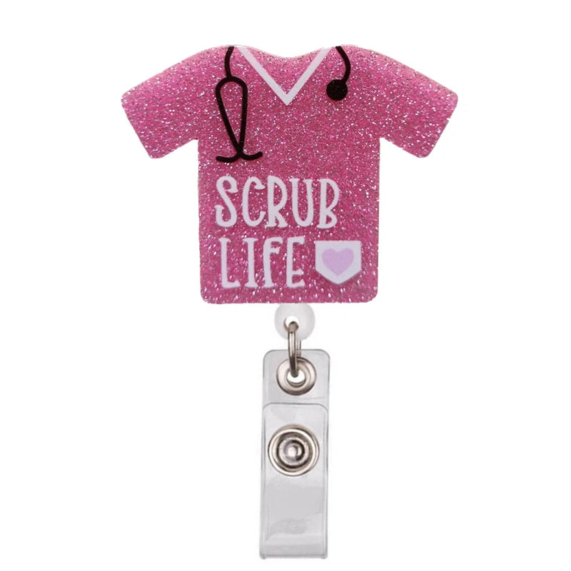 Cartoon PVC Nurse Badge Reel