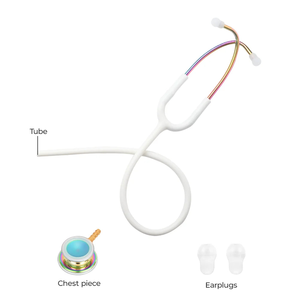 Portable Double Sided Medical Stethoscope Professional Doctor Stethoscope Cardiology Stethoscope Medical Equipment Nurse Vet