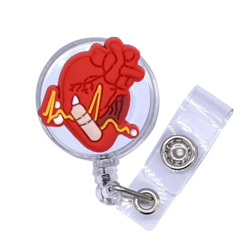 Silicone Retractable Nurse Badge Holder