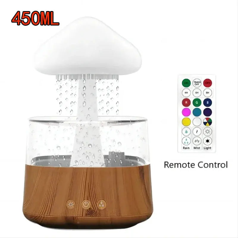 Cloud & Raindrop LED Aromatherapy Humidifier
