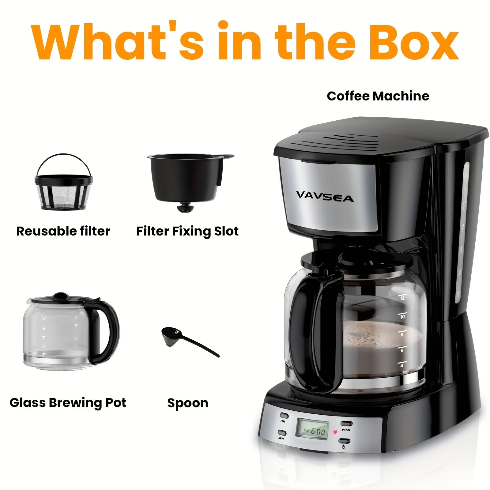 VAVSEA Programmable Coffee Maker