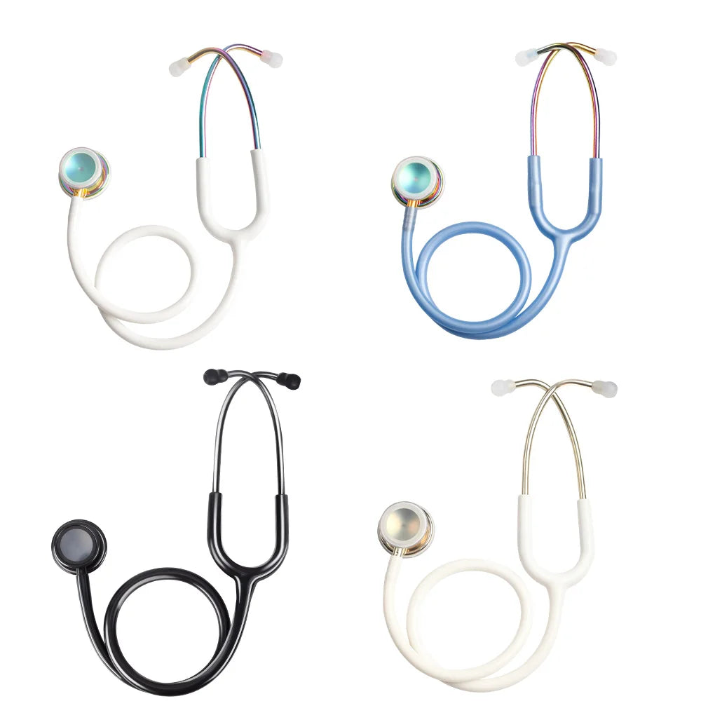 Double sided Medical Stethoscope Professional Heart Lung Cardiology Double Head Stethoscope Nurse Student Vet Medical Equipment