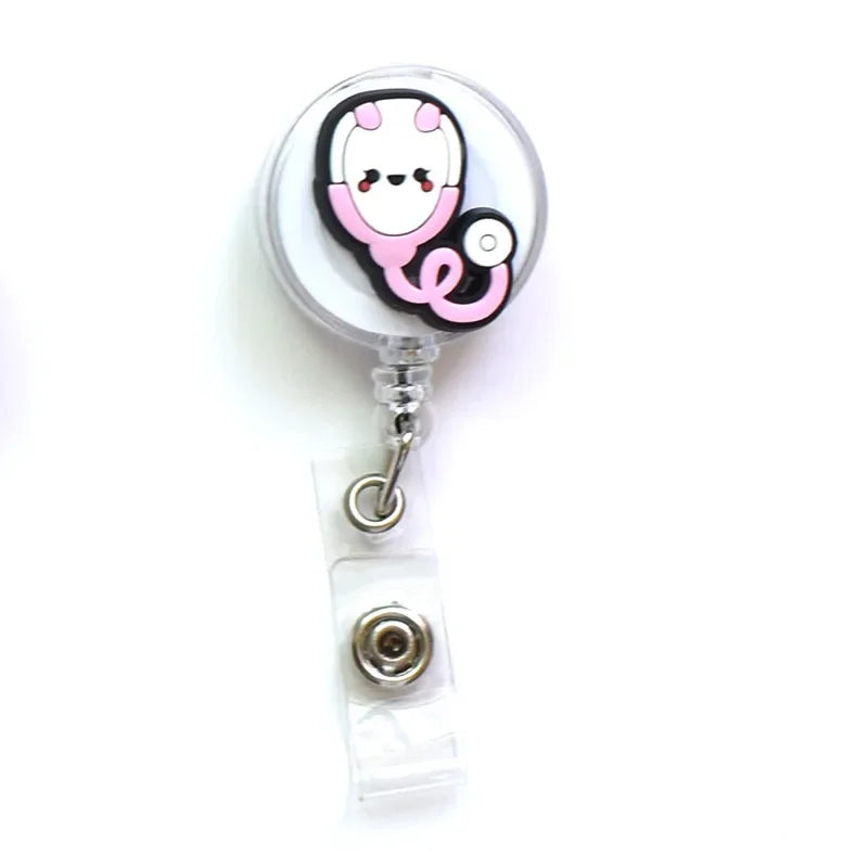 Silicone Retractable Nurse Badge Holder