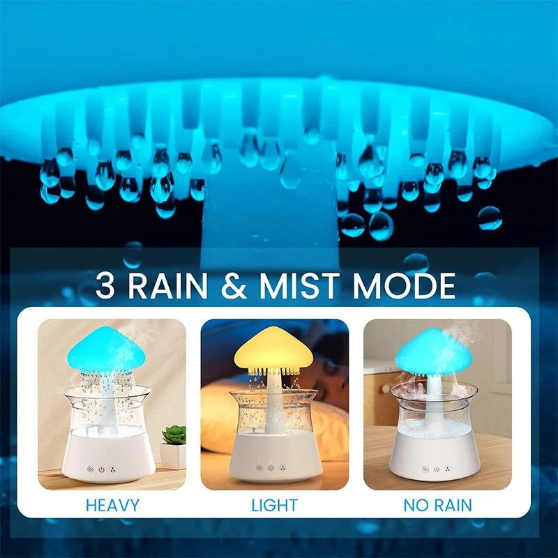 Rain Cloud Aroma Humidifier with Night Light