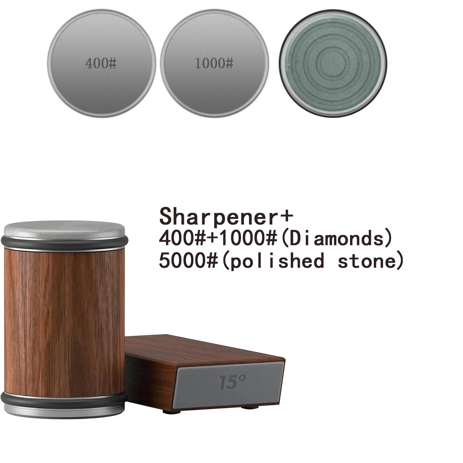 Rolling Knife Sharpener with Magnetic Holder