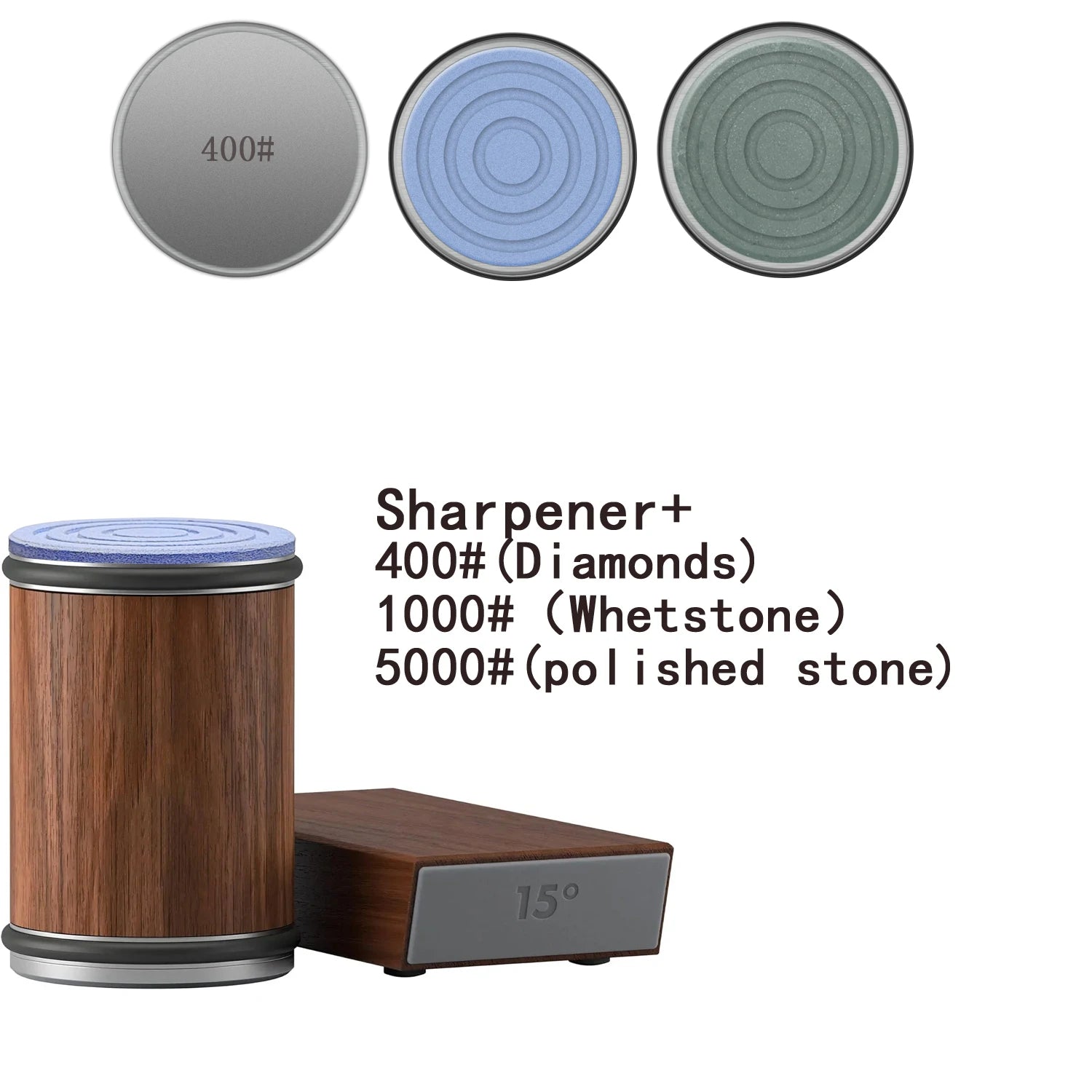 Rolling Knife Sharpener with Magnetic Holder