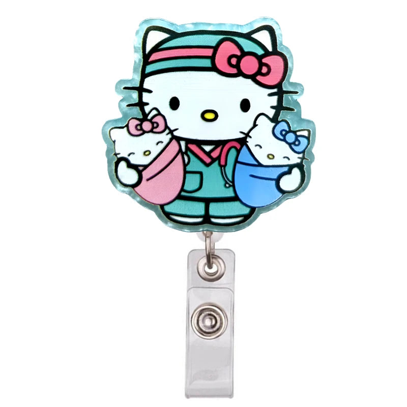 MINISO Kitty Cats Badge Reels