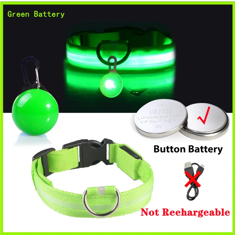 USB Glowing Dog Collar