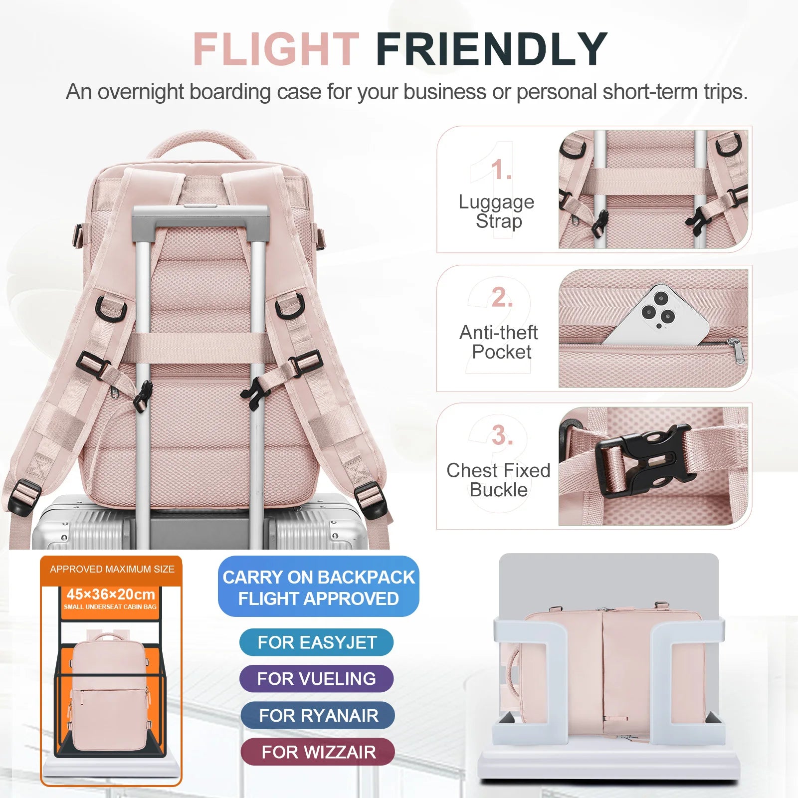 Large Travel Backpack for Women