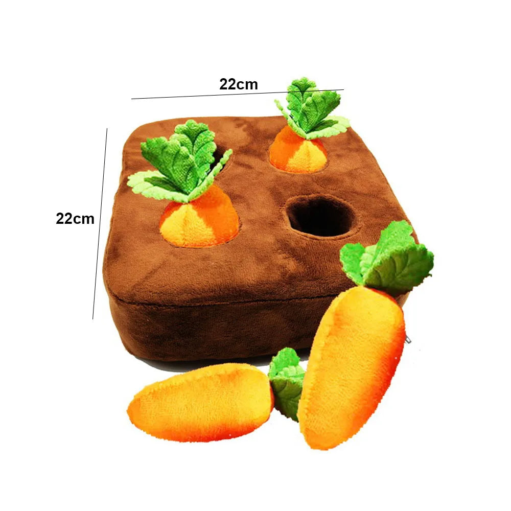Plush Carrot Dog Puzzle Toys