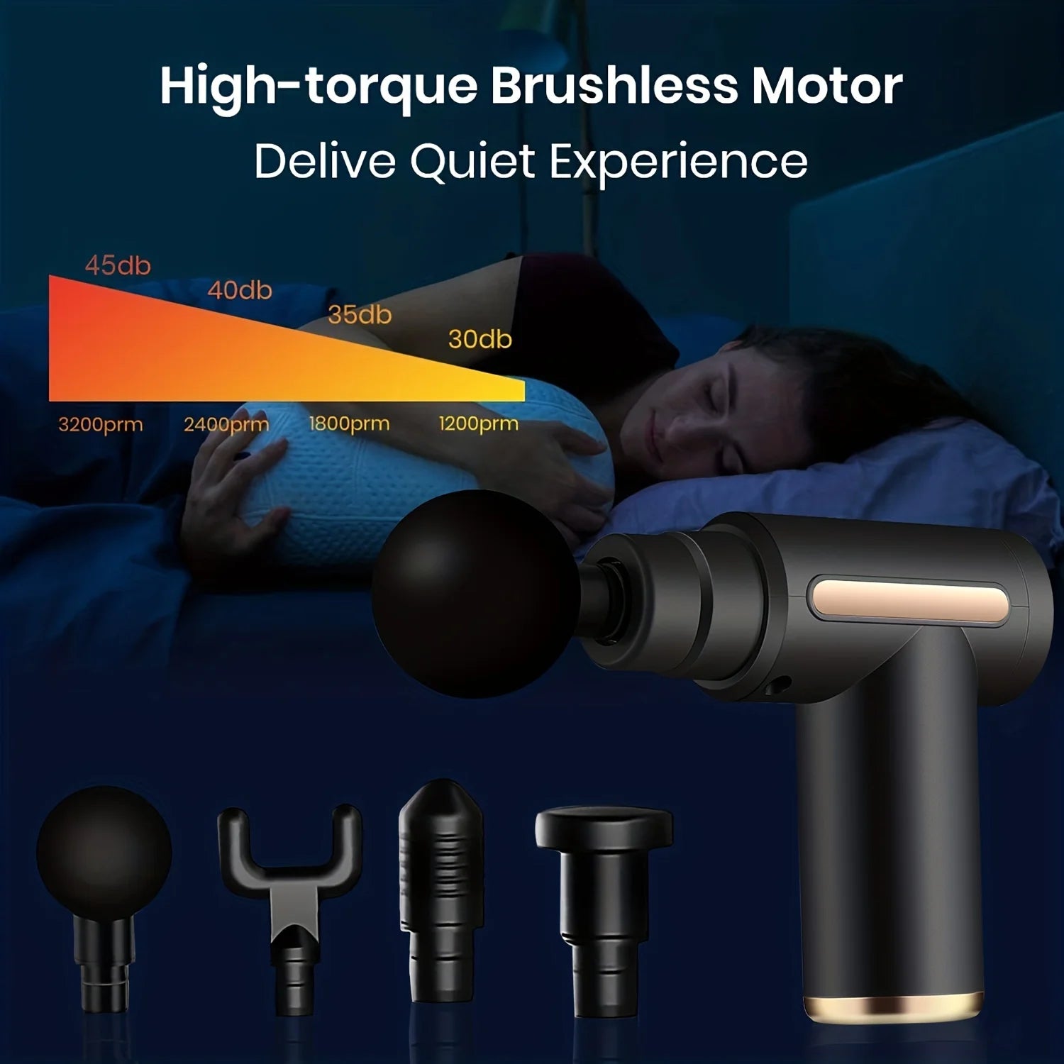 LED Touch Screen Massage Gun