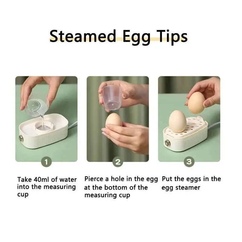 2-Egg Electric Egg Cooker with Auto Shut-Off